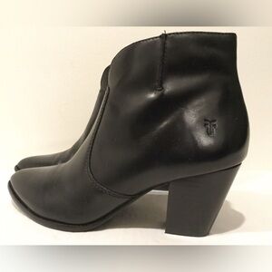 Frye Jennifer Black Ankle Boots